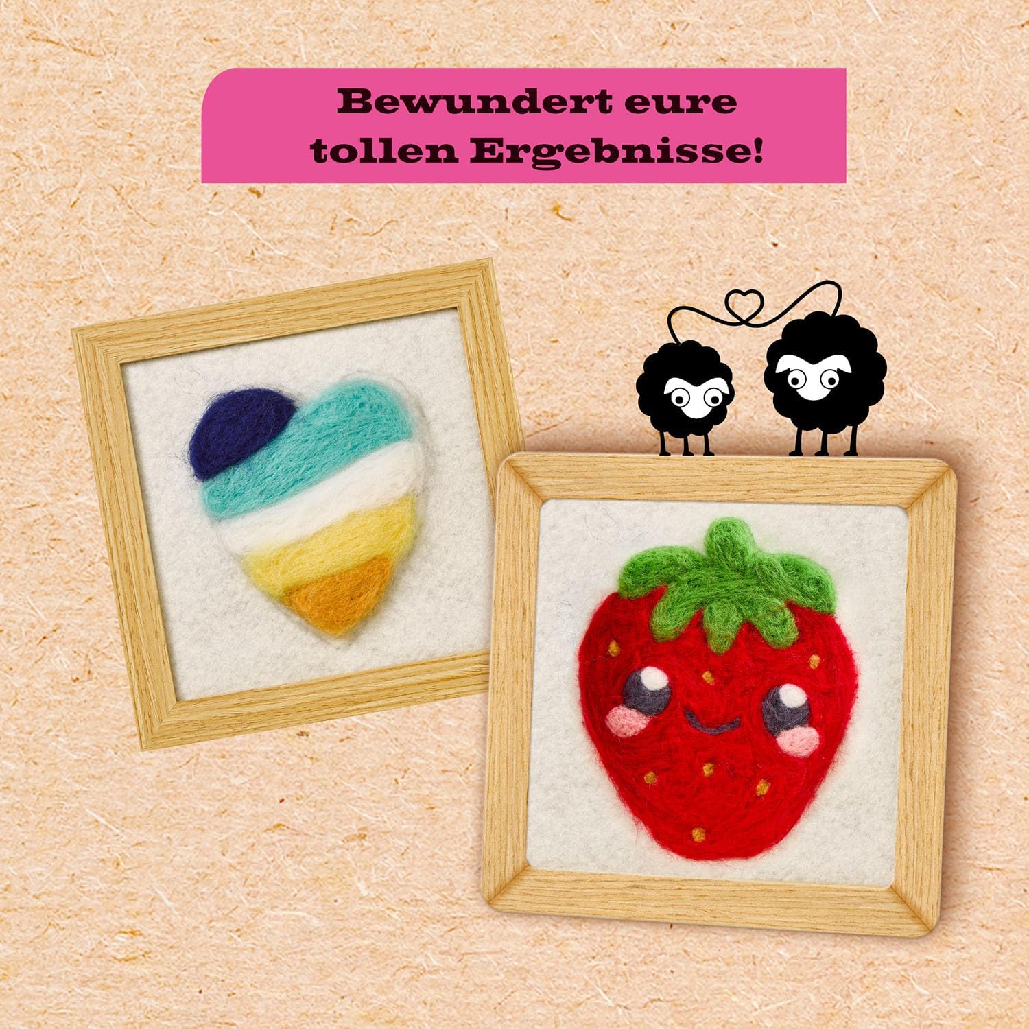 Kosmos Felt Picture Craft Box, Creative Set Needle Felting – Bild 5