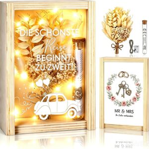 Wedding Gifts for Newlyweds, Wooden Wedding Gifts Money Gift Box