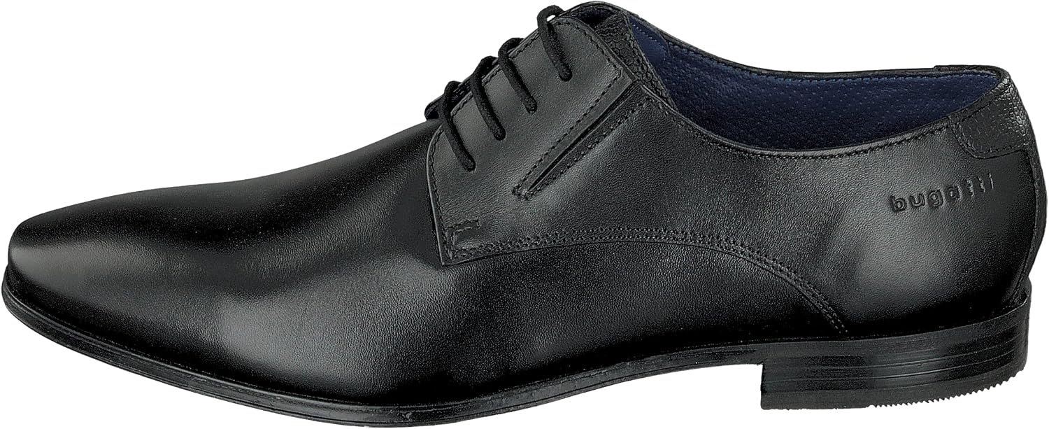 Bugatti Herren Anzugschuhe Klassischer Business Lederschuhe Derby mit Logo