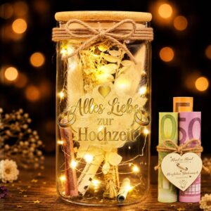 TUZELIYA Money Gift Wedding LED Bottle Light for Bride and Groom