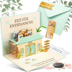 BASICBIRD Wellness Money Gift Pop Up Card