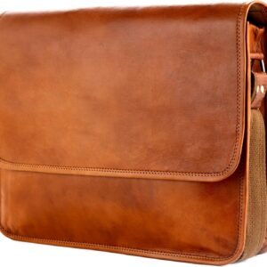 Berliner Bags Ghent Vintage Leather Messenger Bag for Men - Brown