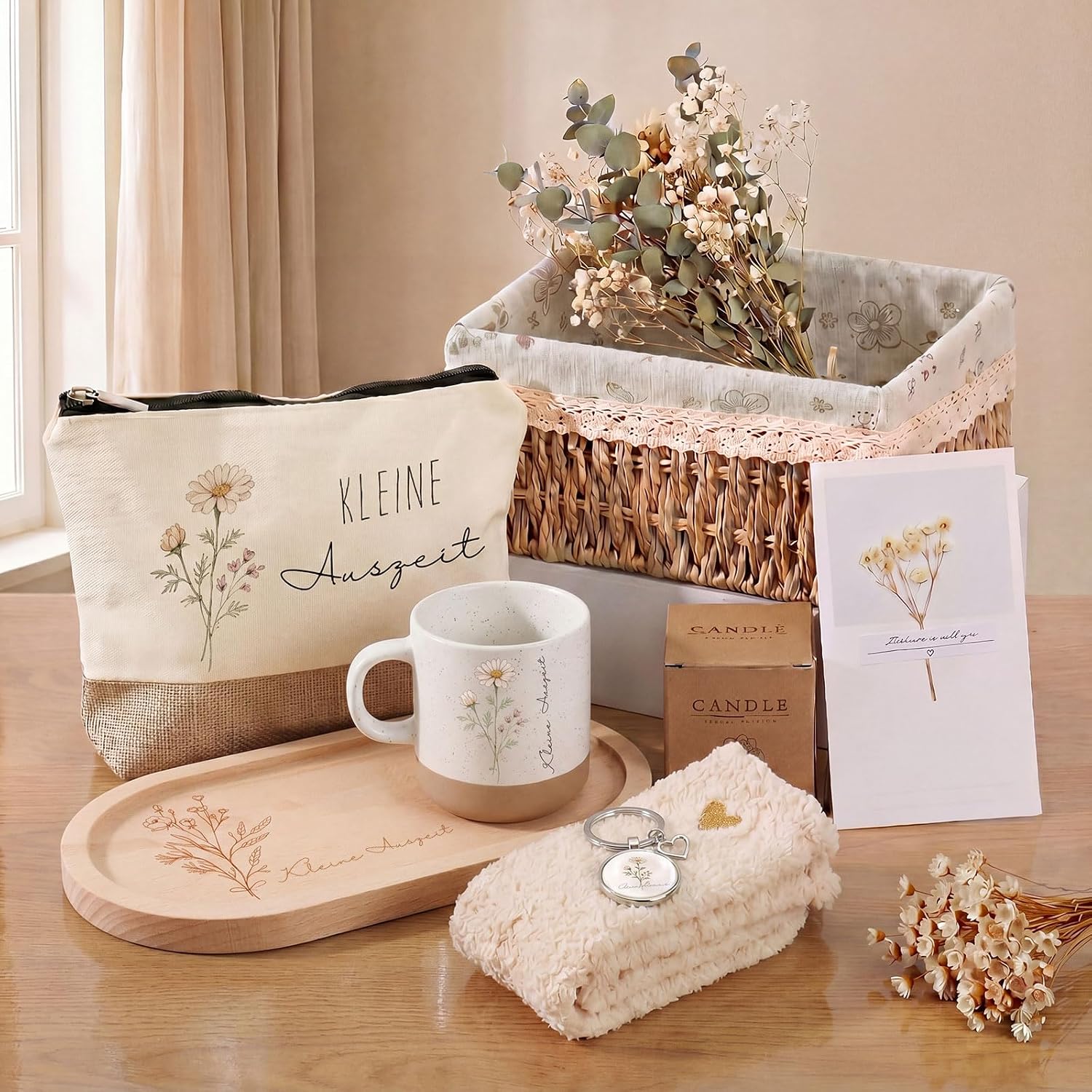 Geiserailie Kleine Auszeit Gift Basket Women Girlfriend Boss Rustic – Bild 2