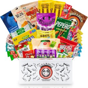 Dalgona box of 20 Korean sweets – selected mix of varied snacks & specialities