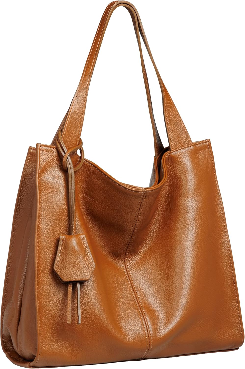 Caspar Large Women's Leather Shoulder Bag XL Shopper with Practical Interior Compartments - Premium Line - Model No.832 - Made in Italy – Bild 3