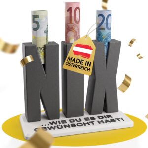 NIX Birthday Gift - Money Gift & Voucher Packaging with Note Opening - Original Birthday Gift for Women and Men, Christmas Gift