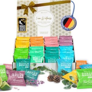 Waltz7 Wellness Gift Set for Full Relaxation in the Shower with Shower Bombs, Shower Coffee and Shower Jelly, Gift Set for Men and Women
