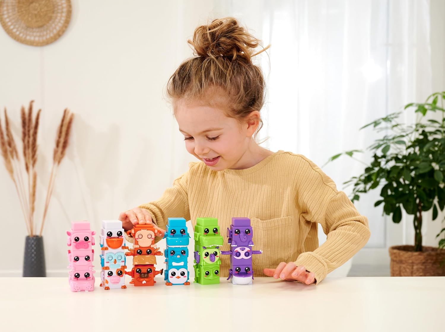 Simba 105952627 - Bloxies Figure (4 Pieces) - Animal Building Blocks for Stacking and Collecting with Motion Effect, Toy for Children from 3 Years, Random Selection in Surprise Packaging – Bild 5