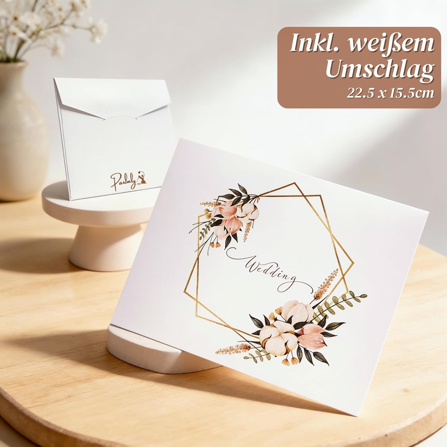 Wedding Card Money Gift Card Wedding Wedding Gift Bride and Groom Wood – Bild 4