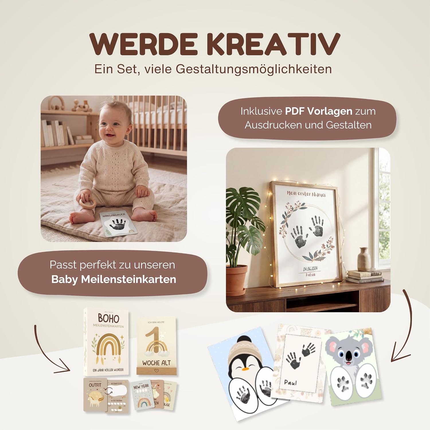 Baby Handprint & Footprint Set – Bild 6