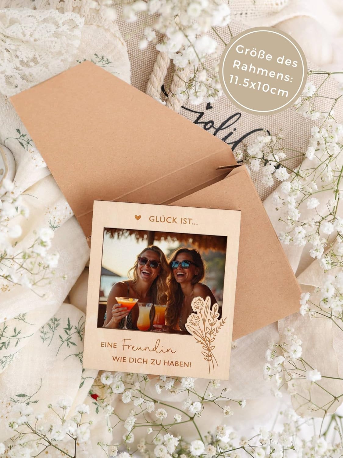 Joli Coon Picture Frame "Glück ist eine Freundin wie dich zu haben – Bild 3