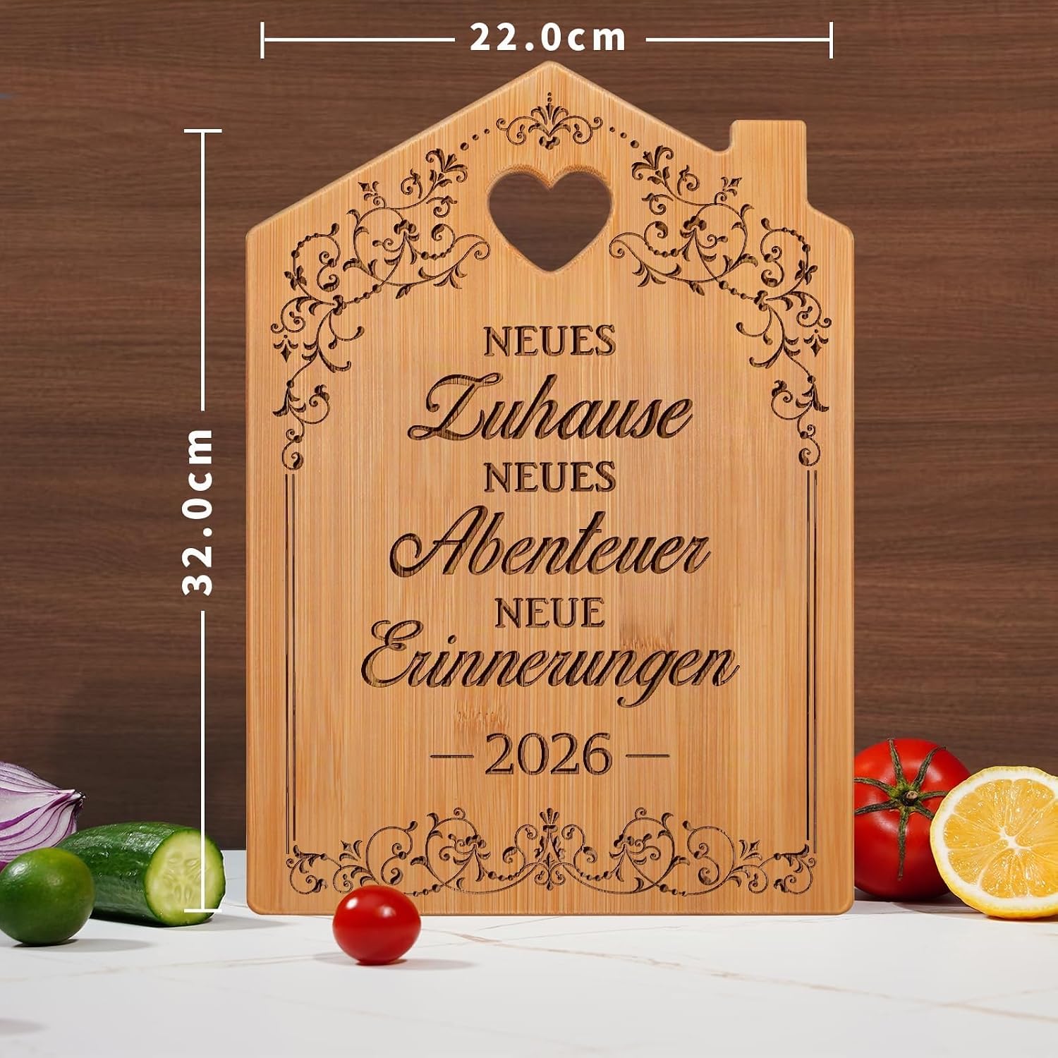 Housewarming Gift 2026 - Engraved Bamboo Chopping Board, Housewarming Gifts Home, Topping Party Gift, Topping Party New Home, New Home, New Home, Home Buying Gifts – Bild 4