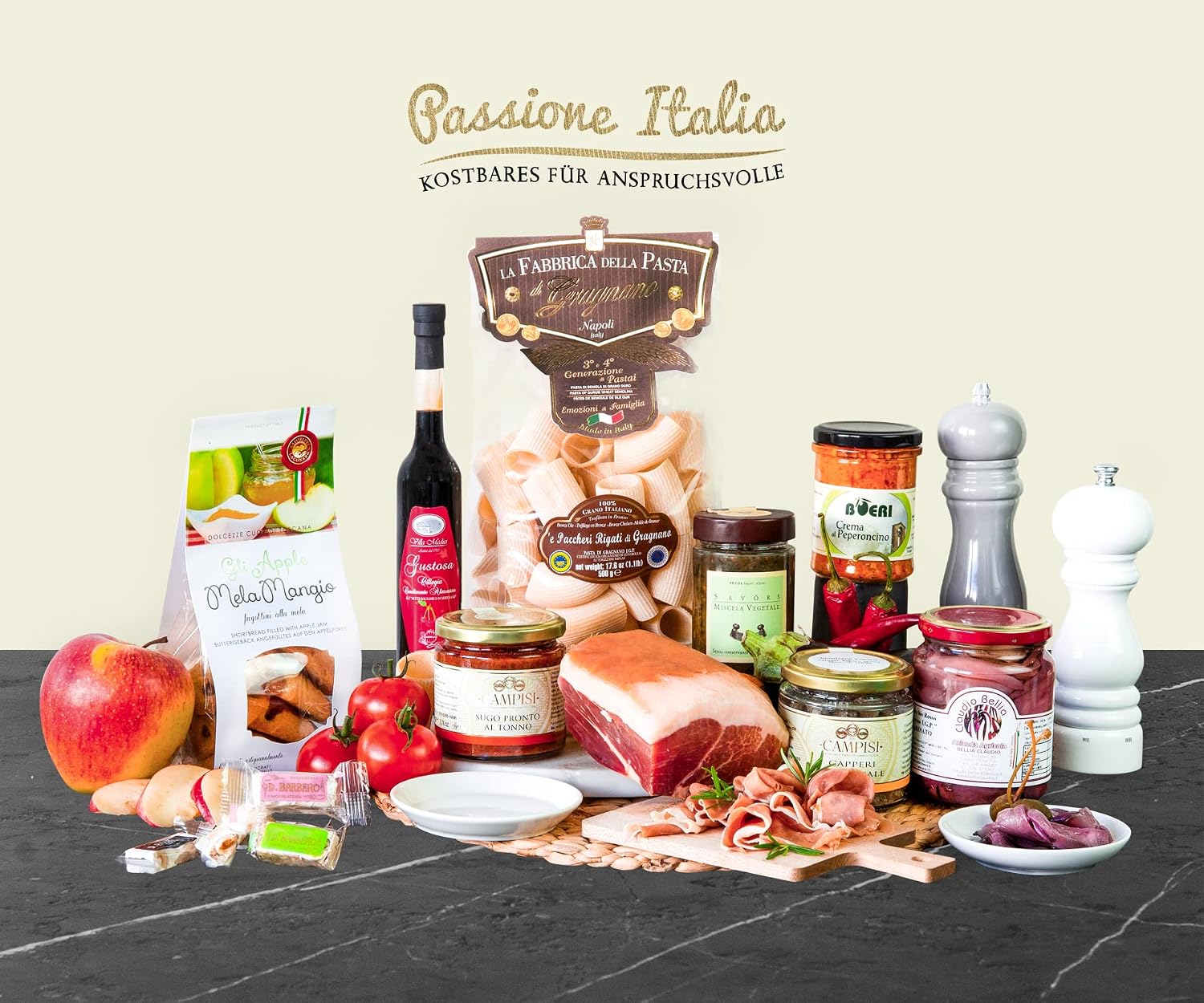 Delikatessen Italian Delicatessen Gourmet Gift Set Gift Basket Buongustaio Alcohol Free - Bella Italia – Bild 2