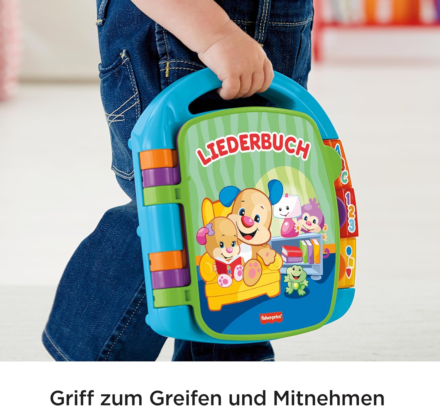 Fisher-Price Learning Fun, Songbook, Baby Music Book, Music Toy for Babies, Electronic Children's Book, from 6 Months, German Version, CDH40 – Bild 6