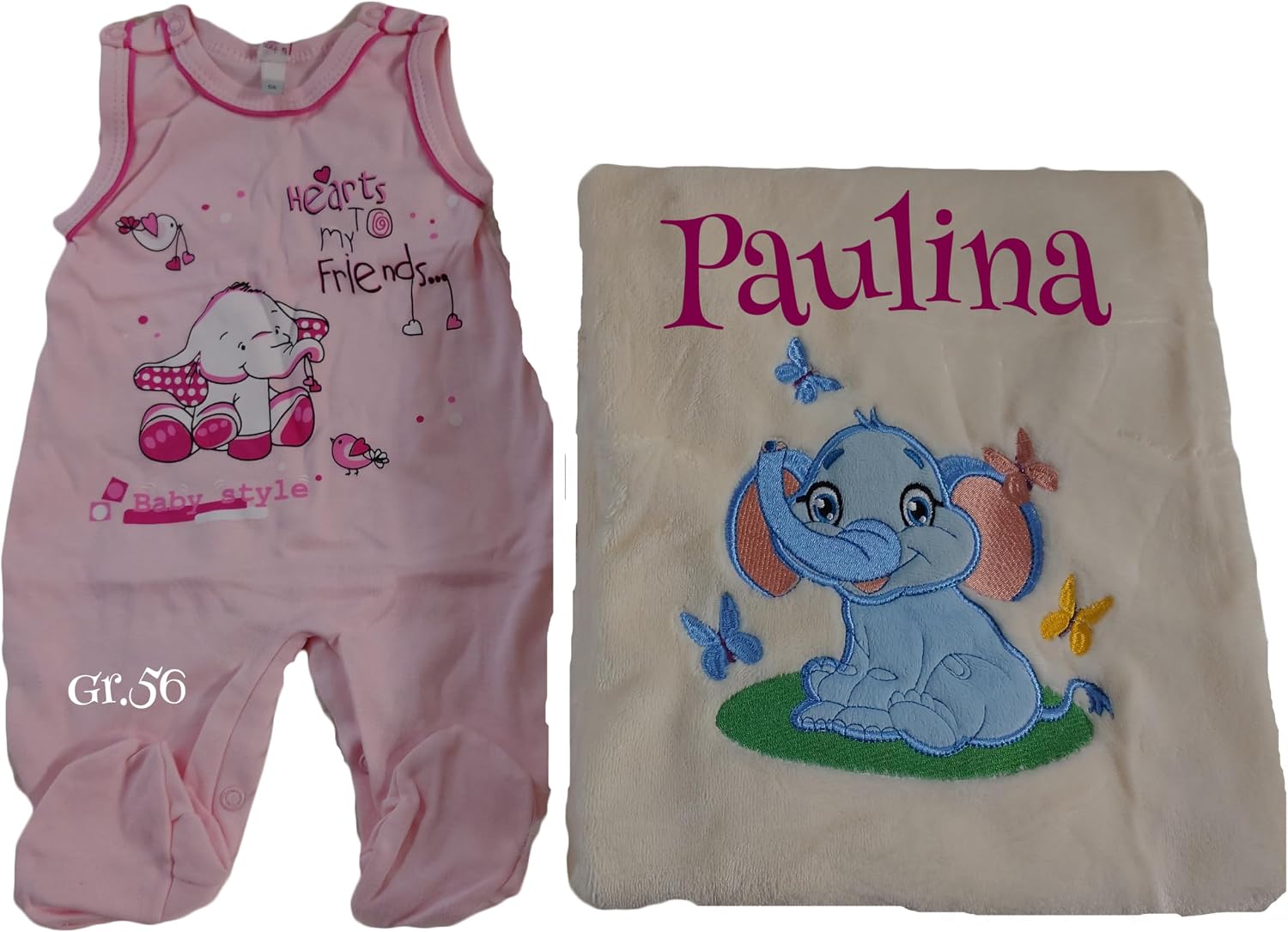 Baby Blanket with Embroidered Name + Encore, Cuddly Blanket Personalised as a Gift for Baby, Christening & Birth for Newborn Boys and Girls – Bild 7