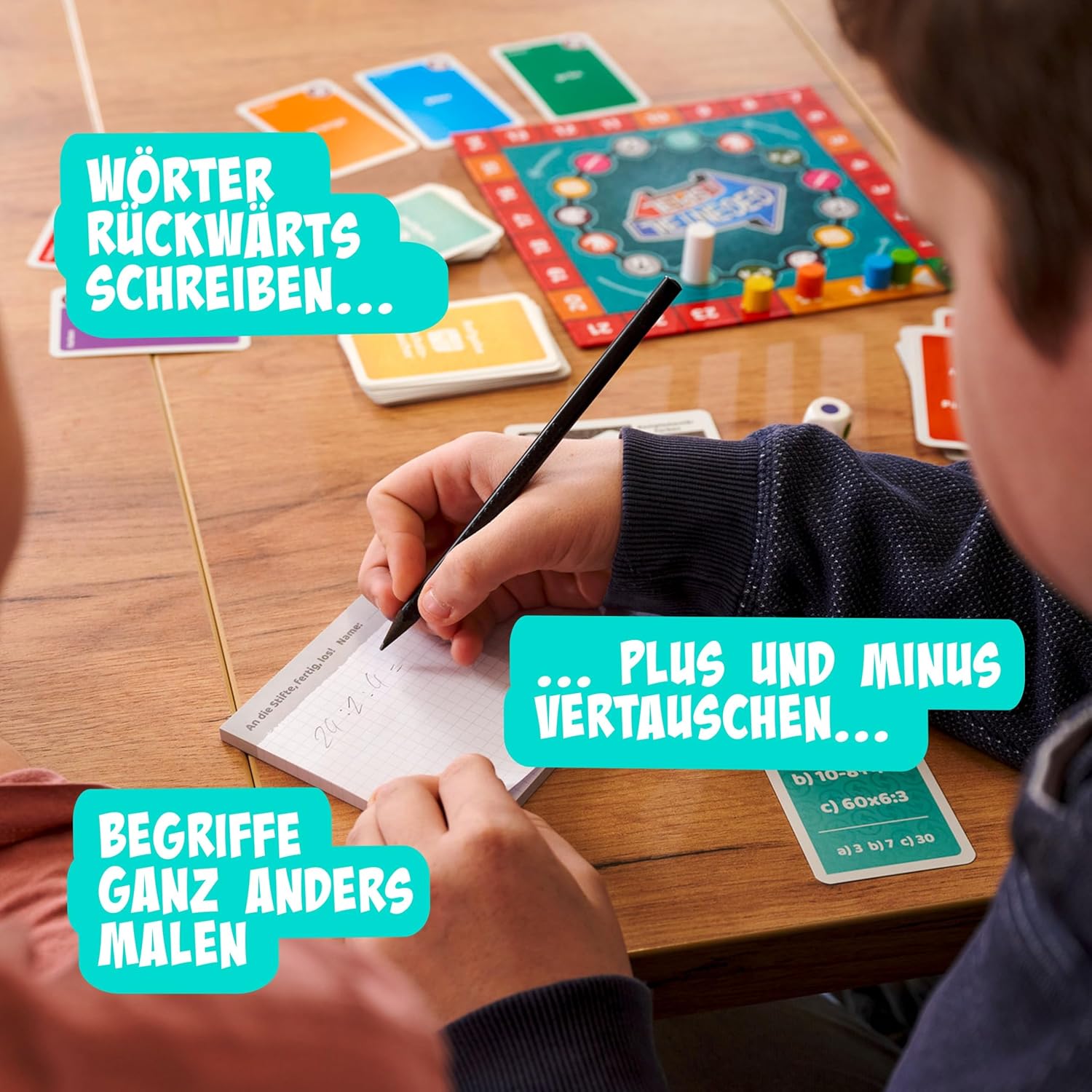 noris Opposite Board Game - Funny Communication and Reaction Game for Families and Friends, Fast Party Game with Crazy Answers, Can be Combined with Opposite Card Game, from 10 Years – Bild 6