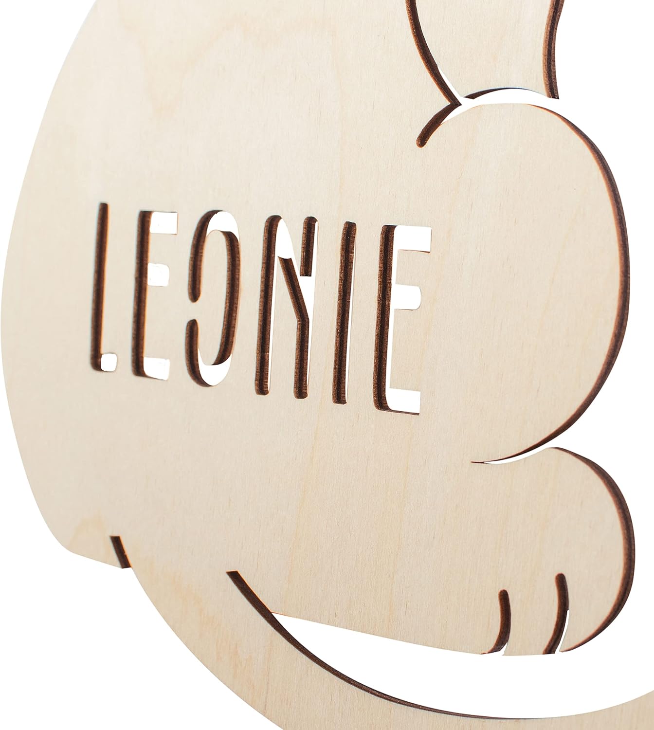 Laublust Baby Night Light, Customisable Gift for Birth and Christening, LED Background Lighting, Natural, Lion – Bild 9