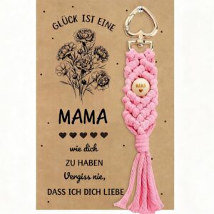 Generisch Gifts for Mum, Birthday Gift Keyring with Card for Mother, Best Mother’s Day Gifts, Christmas Gifts for Mum from Daughter Son