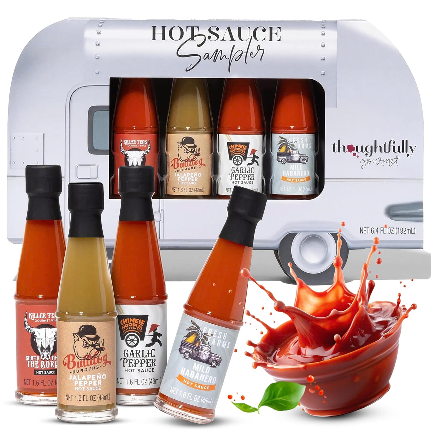 Thoughtfully - Hot Sauces Gift Set - Street Food Truck Airstream Tasting