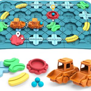 STEM Toy – Logic Board Game for Children from 3 Years, Montessori Educational Game, Thinking Game Puzzle for Boys & Girls, Gift for 3-7 Years, 39 Pieces