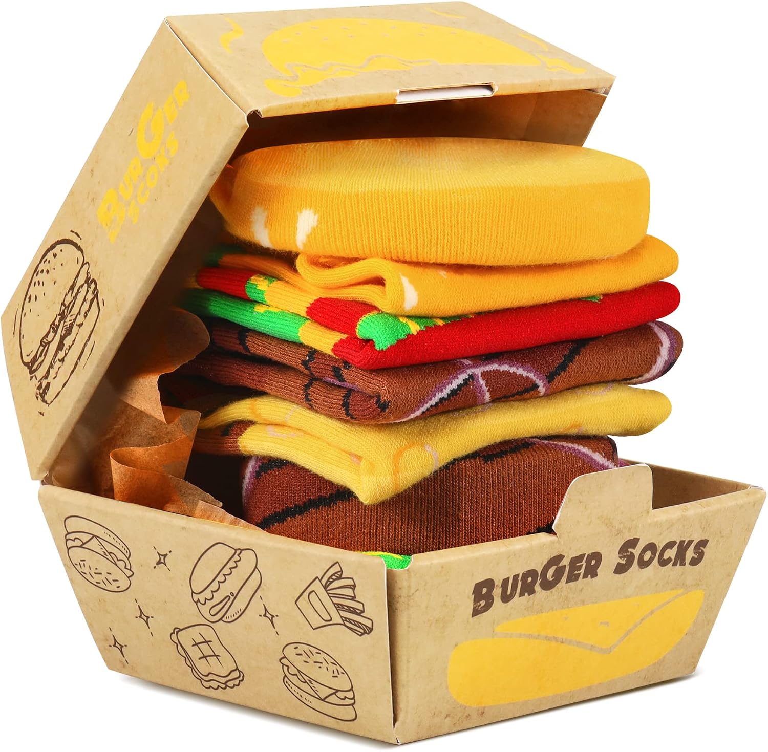 AGRIMONY Funny Socks Men Boys Women Funny Crazy Socks Box Gifts for Men Teenager Boyfriend Dad Father's Day Gift Valentine's Day Christmas Stockings Gift Ideas