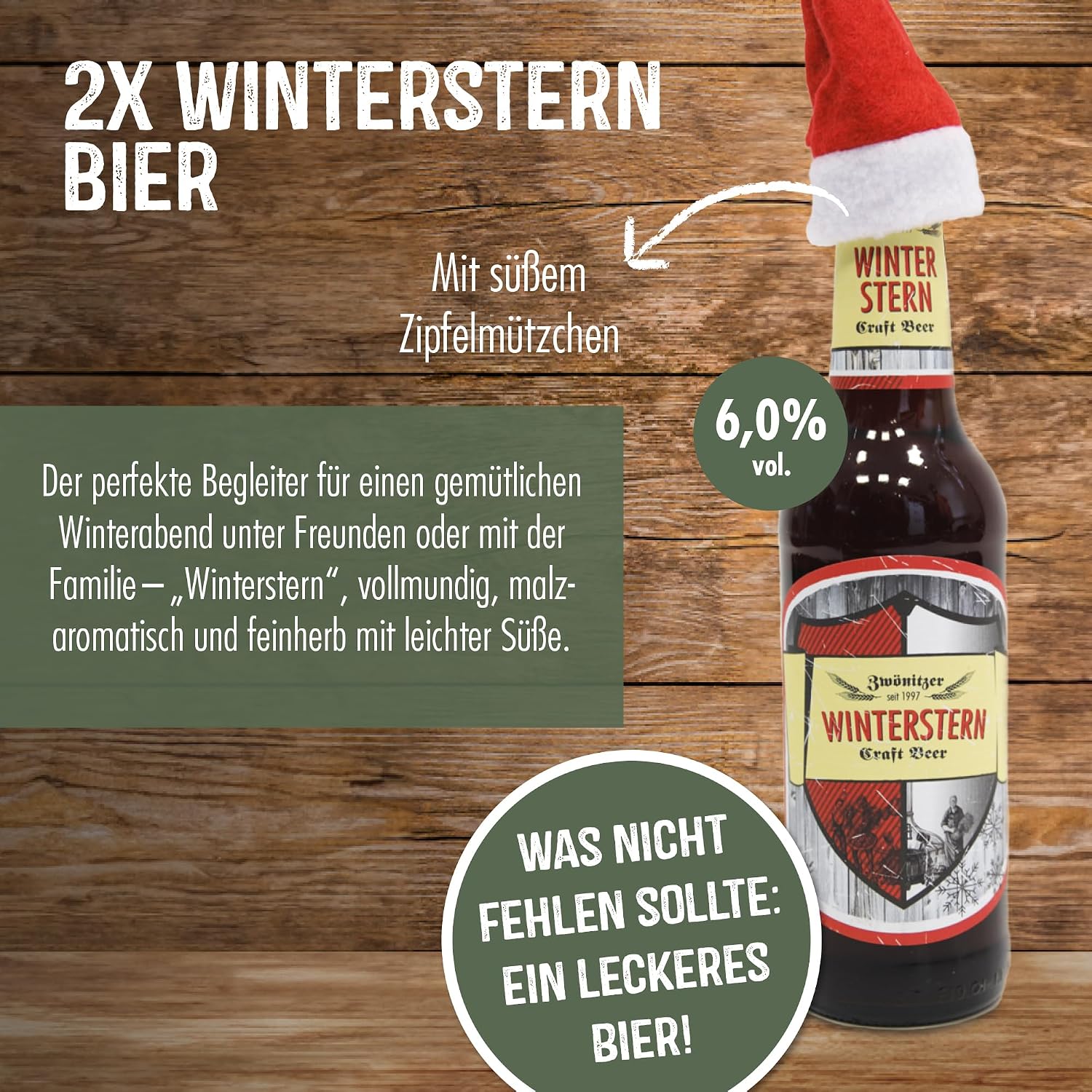 Brauerei Zwönitz Winter Star Beer Gift Box with Winter Star Craft Beer – Bild 3