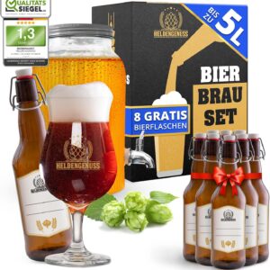 Beer Brewing Set IPA – Pale Ale – 5L Beer – [Real Brewing Experience] – Beer Brewing Set with Video Instructions – Beer Gifts for Men