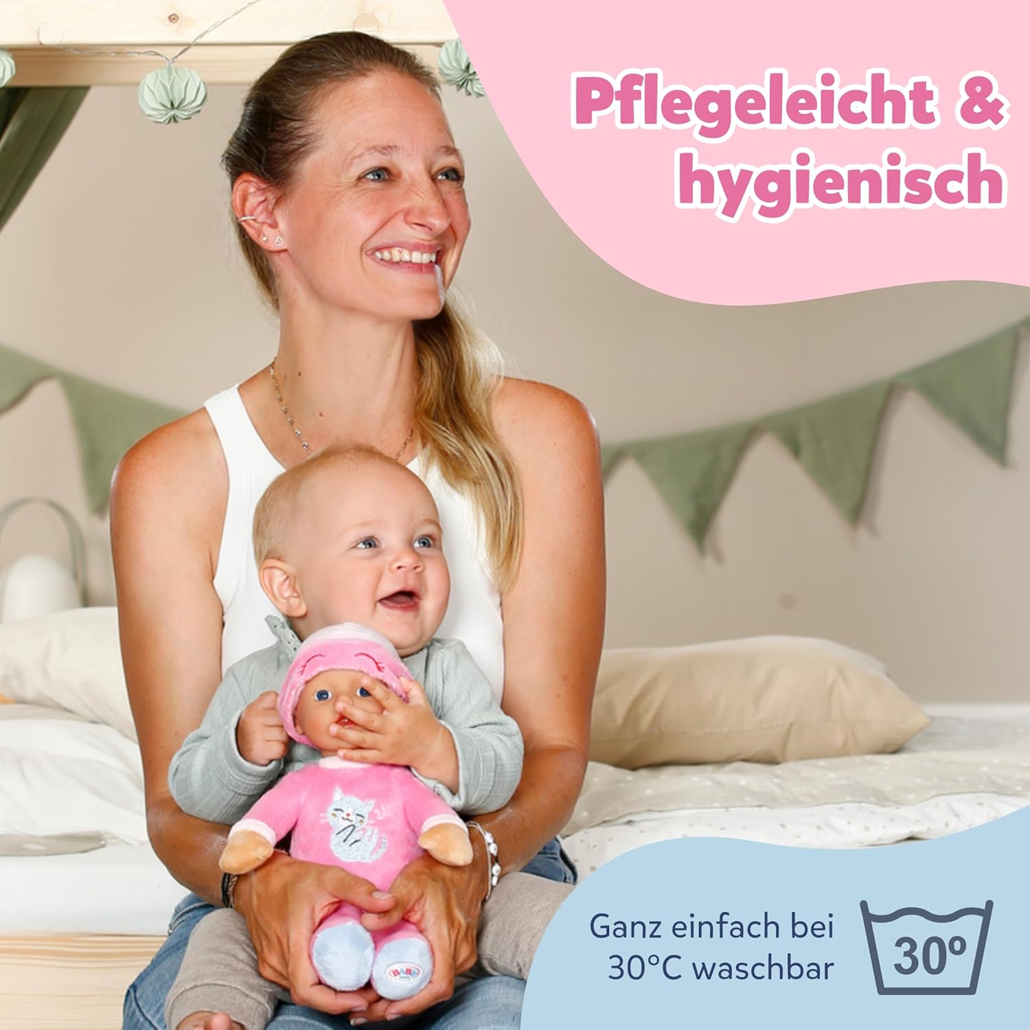 Baby Born for Babies Sleepy Pink 30 cm Rag Doll with Rattle – Bild 6