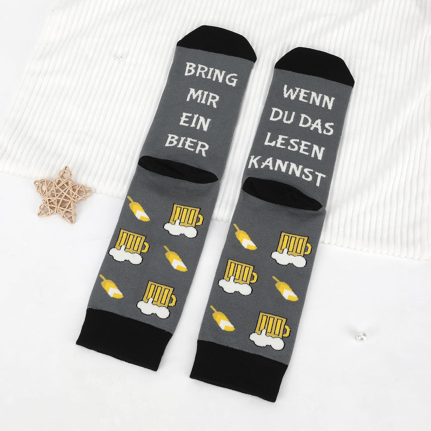 Bier Geschenke für Männer Vatertagsgeschenk Oktoberfest Weihnachtsgeschenke Geburtstagsgeschenk Lustige Socken – Bild 3