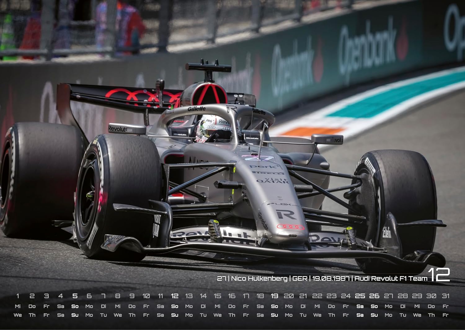 Formula 1 - Grand Prix 2027 | Premium F1 Calendar DIN A3 (42 cm x 30 cm) - Wall Calendar with Spectacular Photos of the Current Season | Ideal for F1 Fans – Bild 15