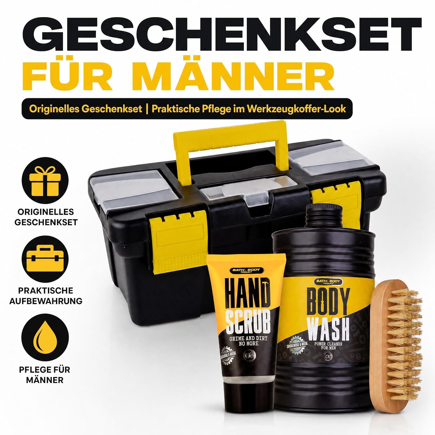 Accentra Gift Set for Men BATH + BODY TOOLKIT Sandalwood & Musk – Bild 2