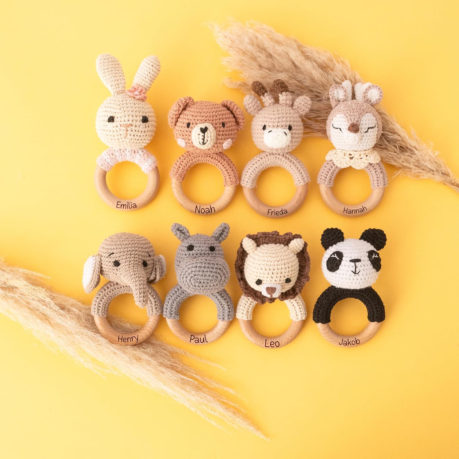 Bärenfreunde Grasping Toy, Baby Rattle, Teething Ring Baby Personalised – Bild 3