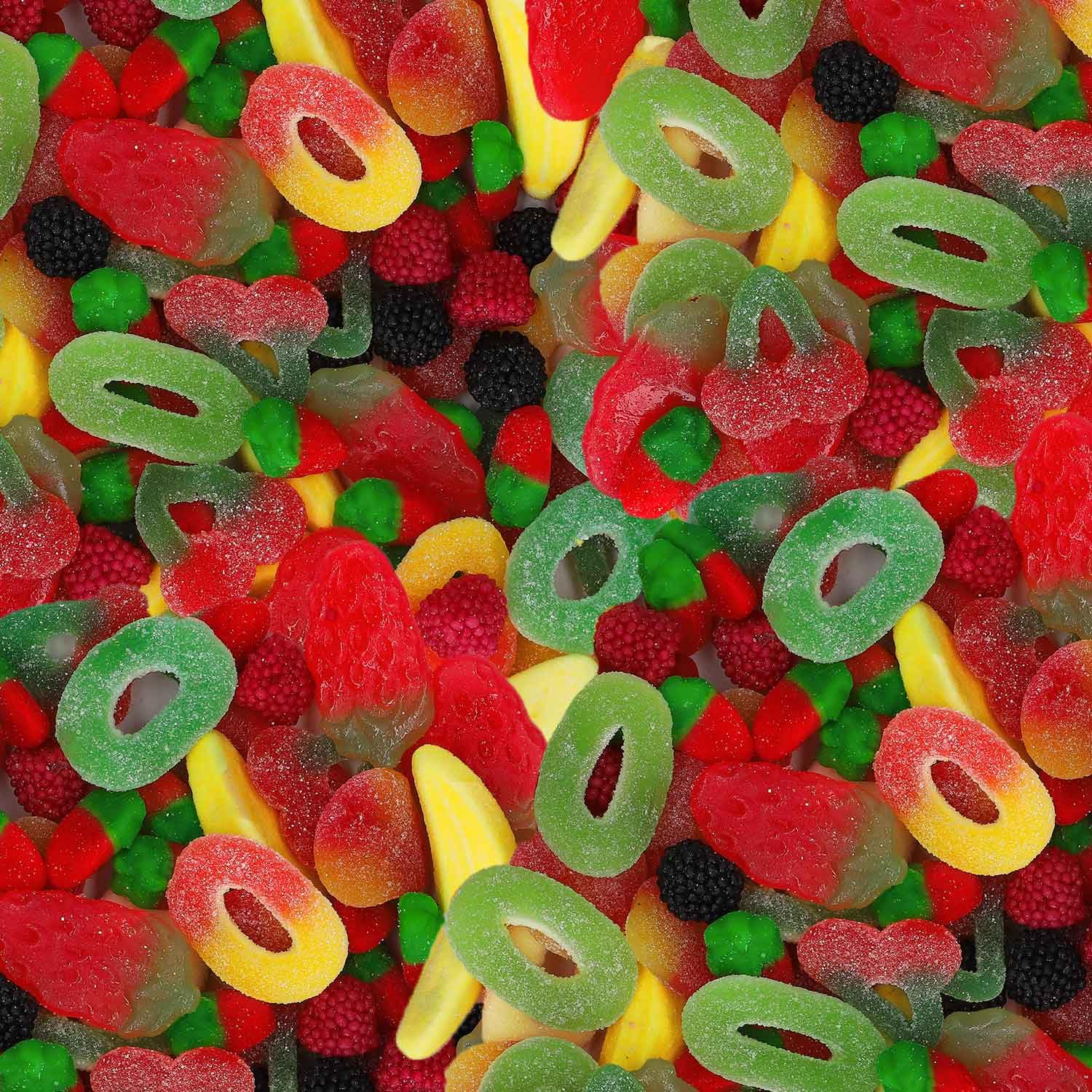 World of Sweets A Serving of Joy Candy Glass 250 g - Fruit Salad Fruit Gum Foam Sugar Mix in Glass - Gift Idea, Souvenir & Small Gift for Many Occasions – Bild 2