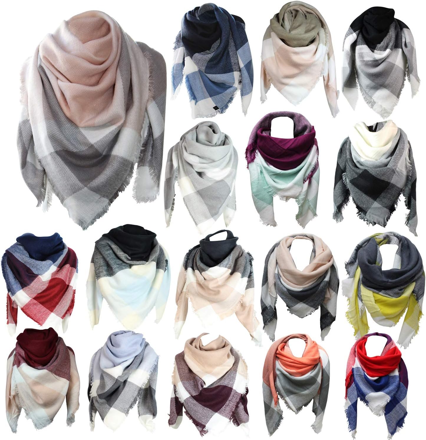 Glamexx24 XXL Cuddly, Warm and Beautiful Women's Poncho Scarf with Various Patterns – Bild 2