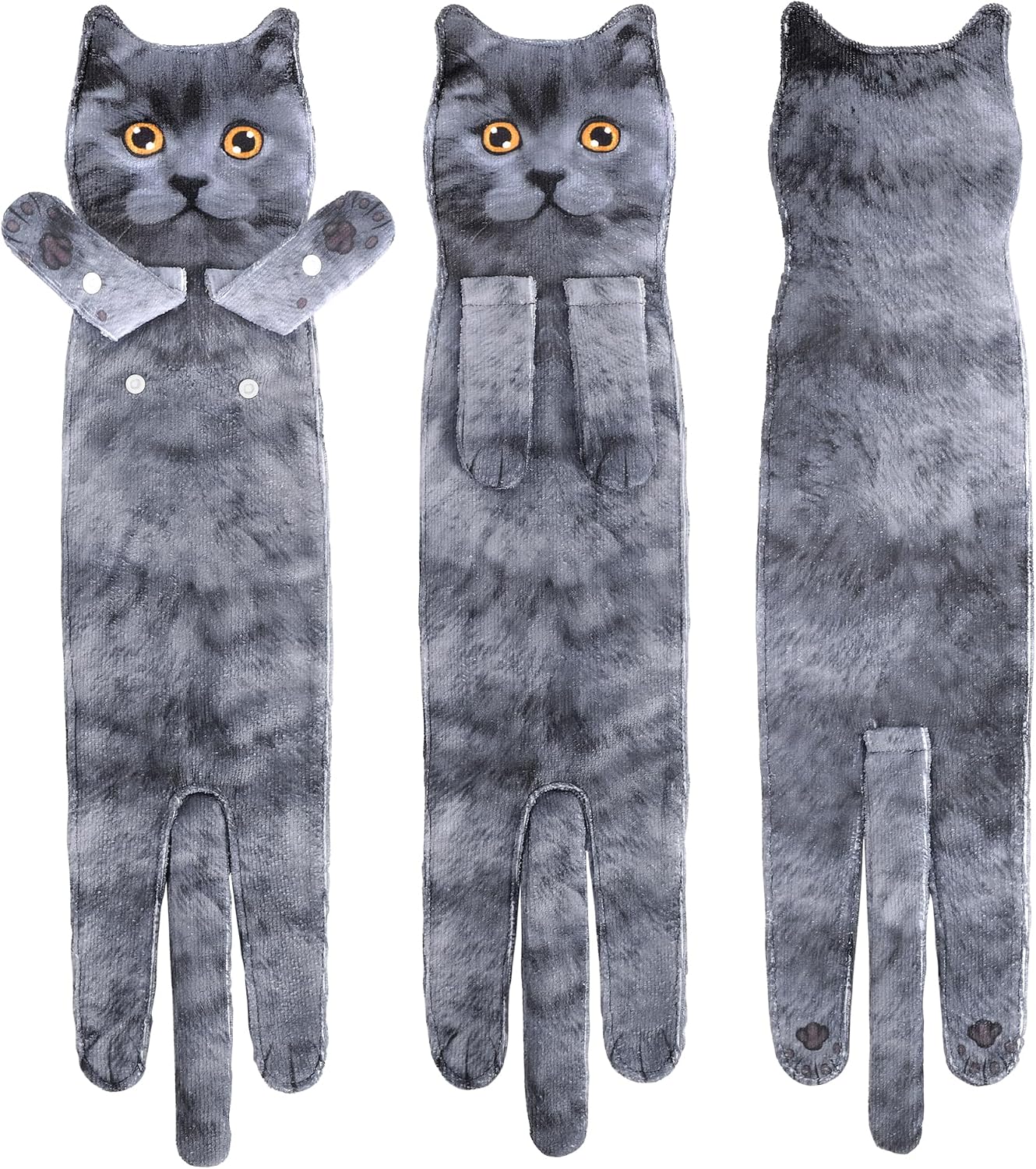 Funny Cat Towels for Kitchen and Bathroom - Cat Decoration Hanging Towel Washcloth Mother's Day Gift Easter Housewarming Gift Birthday Gift - Gifts for Women Cat Lovers – Bild 2