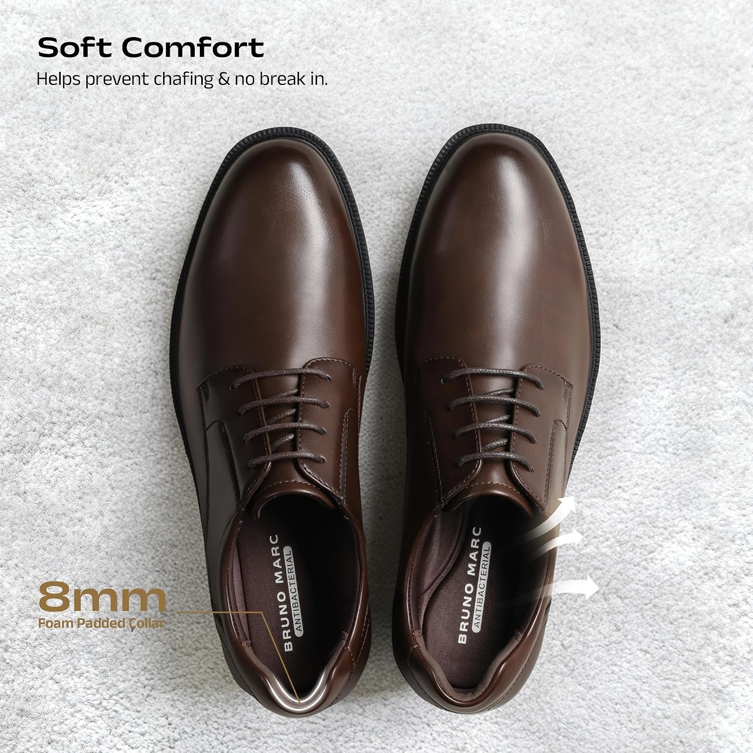 Bruno Marc Men's Dress Shoes Lace-Up Shoes – Bild 5