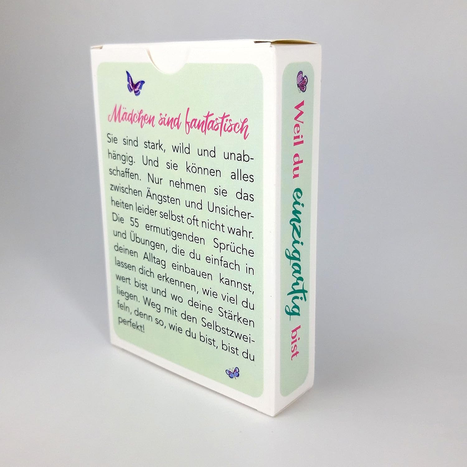 Weil du einzigartig bist: 55 Mutmachkarten für Mädchen ab 10 | Das perfekte Geschenk für Tochter, Nichte, Enkelin. Für mehr Selbstbewusstsein, Mut, innere Stärke, Selbstvertrauen – Bild 3