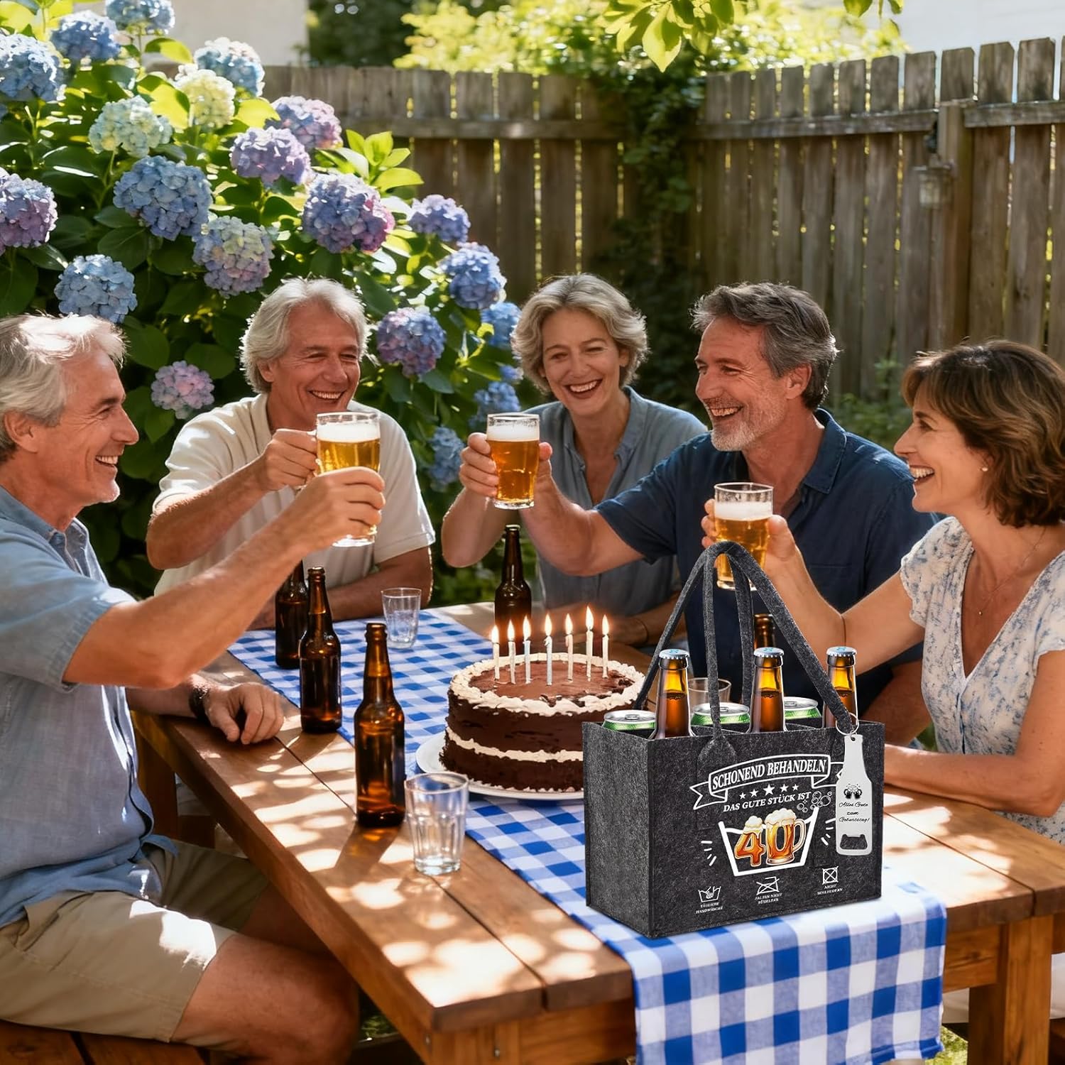Men's Handbag Beer Gift Set, Birthday Gift for Man 40th Birthday – Bild 4