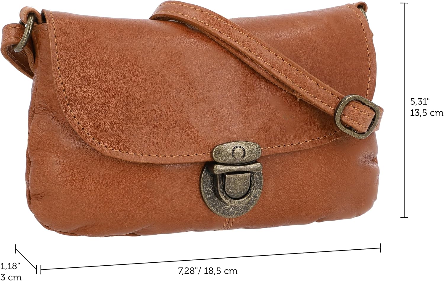 Gusti Rona Leather Shoulder Bag Leisure Bag Small Bag Shoulder Bag Women's Leather Vintage Leather – Bild 7