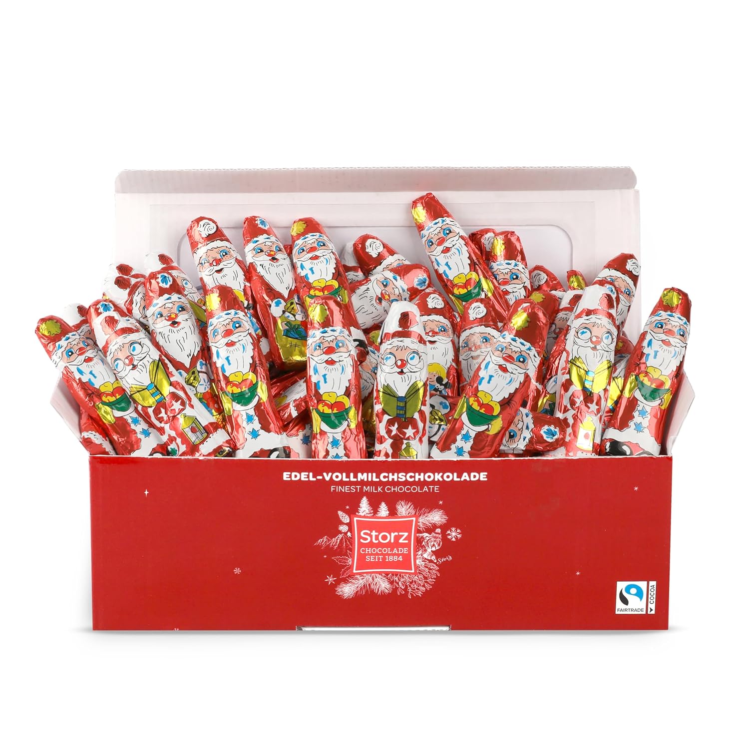Storz Chocolate Santa Claus Value Pack - 140 Pieces of 5.5 g - Chocolate
