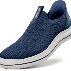 ODCKOI Slip on trainers men’s – slip in trainers men’s lightweight slip-on shoes breathable sports shoes without laces lightweight trainers mesh casual comfortable casual shoes