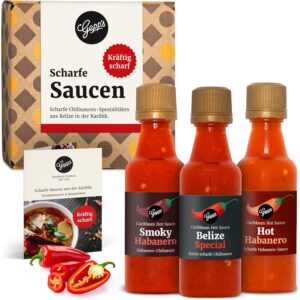 Gepp’s Feinkost Hot Sauce Set, Hot Sauce Set, 3 x 50 ml