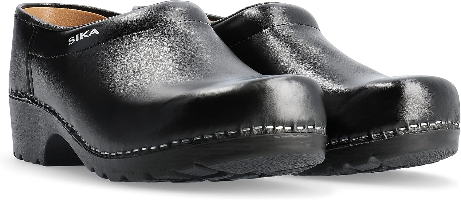 SIKA Traditional Unisex Casual Clogs, Wide Cut Closed Clogs Without Toe Cap, Non-Slip, Shock-Absorbing PU Outsole, Water-Repellent Permair Leather Shoes, Comfortable for Everyday Use – Bild 6
