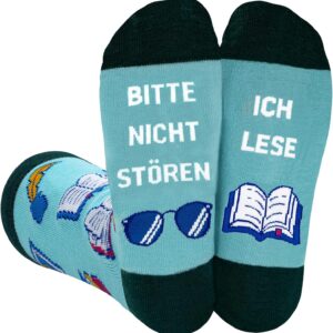 Lustige Geschenke für Männer Frauen, Socken mit Spruch, Geschenkideen Weihnachtsgeschenke für Männer Frauen Freund Teenager Jungen, ideal für Gaming Leseratte Fußball- oder Formel 1 Fans