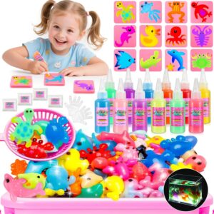 Magic Aqua Gelz Set, Craft Set Children from 5 6 7 8 9 Years Water Elf Kit Creative Toy from 5-10 Years Girls Boys Gift 6-12 Years Water Beads for Children Squishy Make Yourself Water Toy
