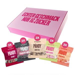 Pändy 10 Mix Candy Multipack, Gummy Bears, 1 g Sugar, 10 x 50 g