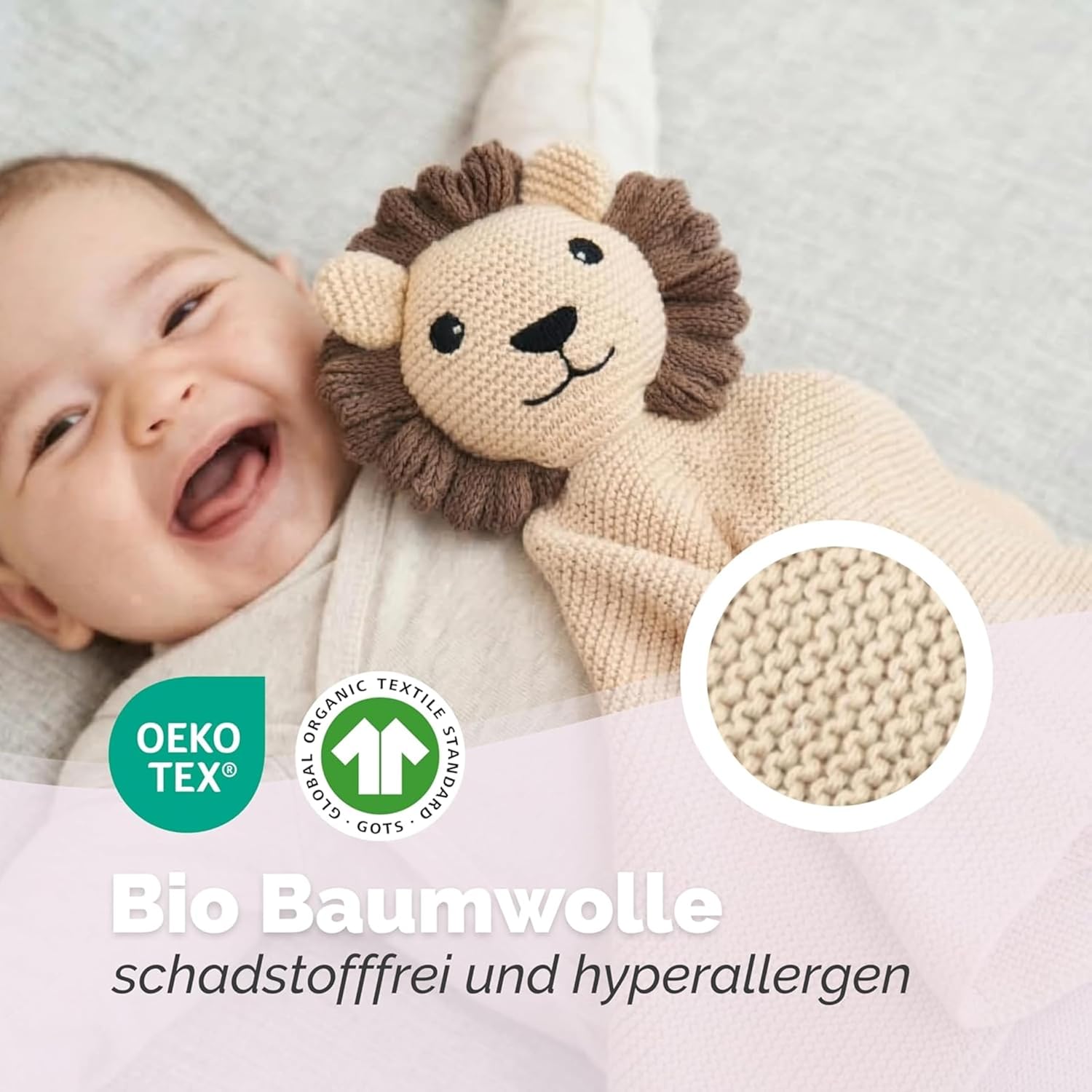 Livella Cuddly Toy Lion with Socks - Cuddly Toy Made from 100% Organic – Bild 3