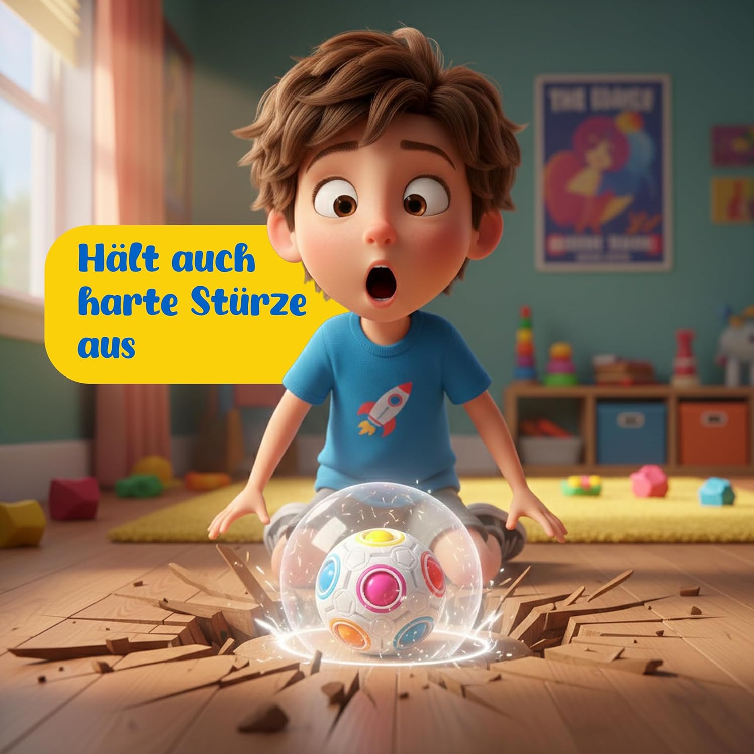 CUBIDI® Rainbow Ball Original - Logic Toy for Kids and Adults - Puzzle Game 3D - Ball - Rainbow – Bild 5