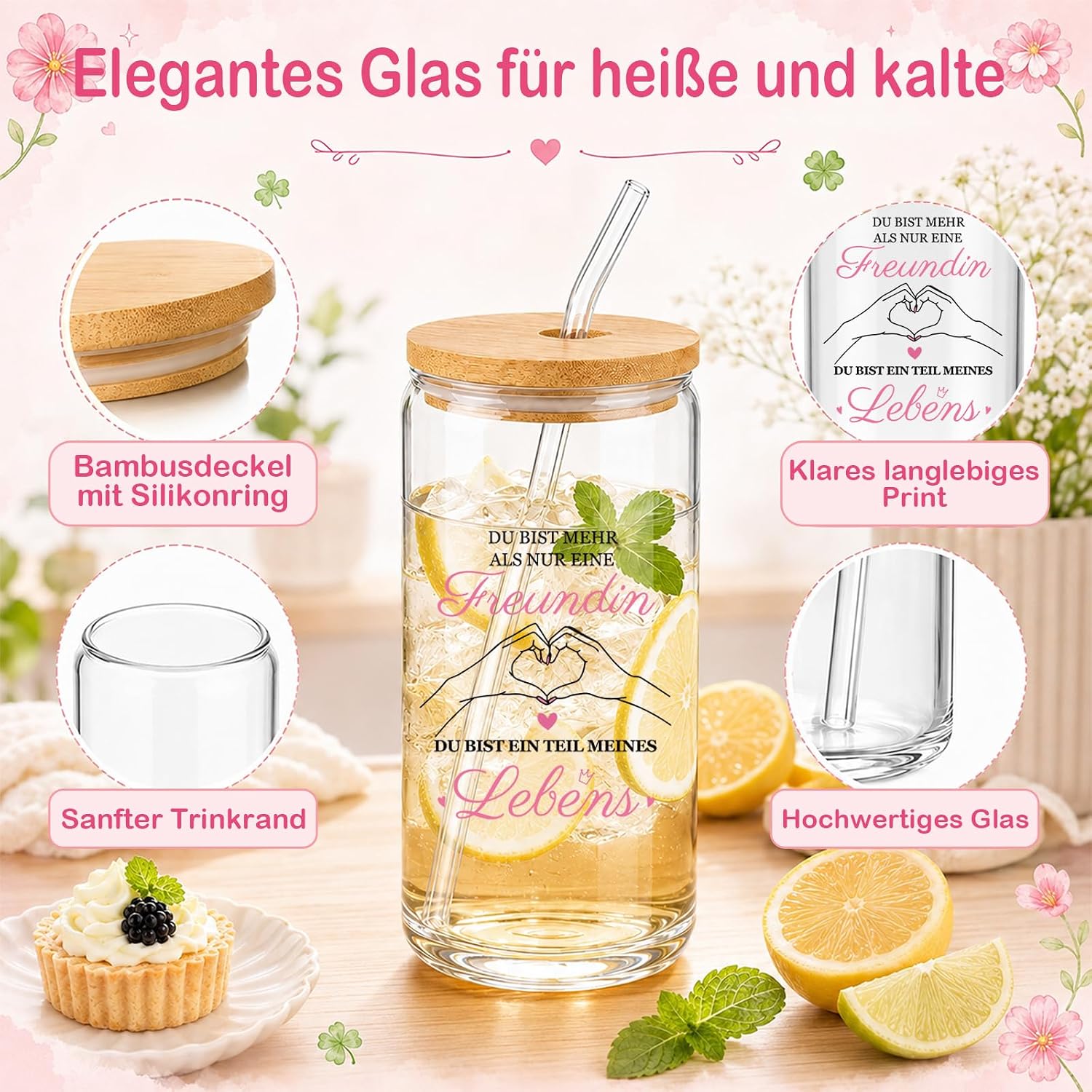 MOTONG Beste Freundin Geschenke Geburtstagsgeschenk für Freundin Frauen – Bild 3