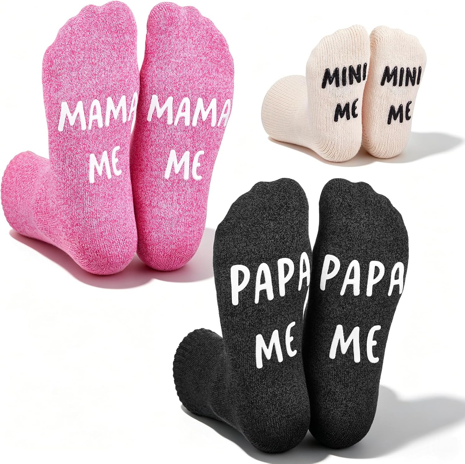 Jadive 3 Family Socks Expectant Parents Gift Mum Dad Baby for Birth Newborn New Pregnant Women